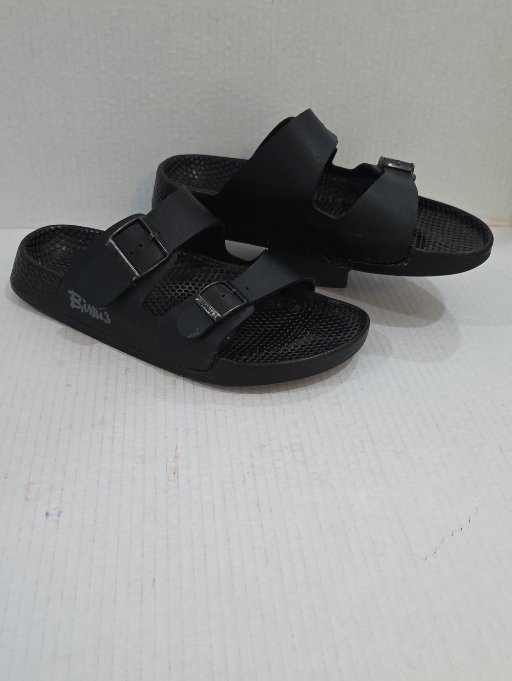 Birkenstock Black Double Buckle Slide Sandals Womens Size 11 Men 9